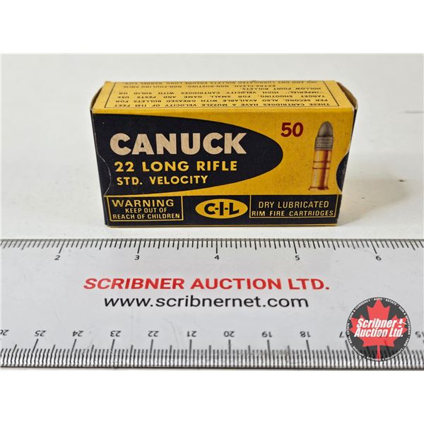 AMMO : Vintage CIL Canuck : 22LR : Standard Velocity (50 Rnds TOTAL)