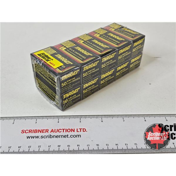 AMMO : Ruko Target : 22LR (40gr : Solid Point) (500 Rnds TOTAL)