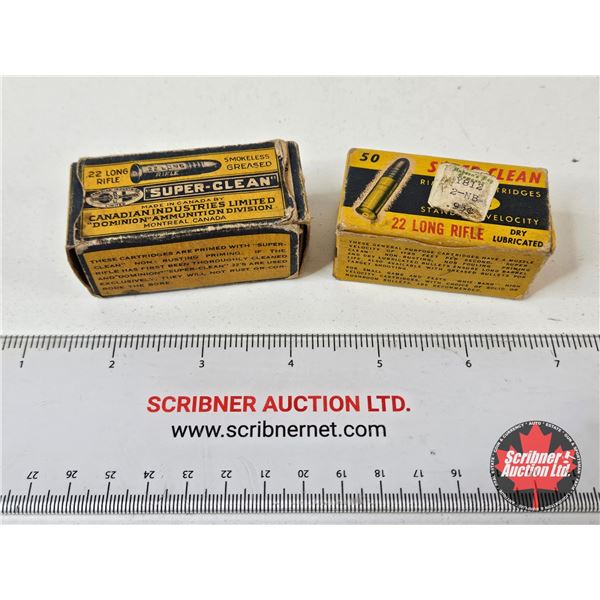AMMO : Vintage CIL Dominion Super-Clean : 22LR (61 Rnds TOTAL)