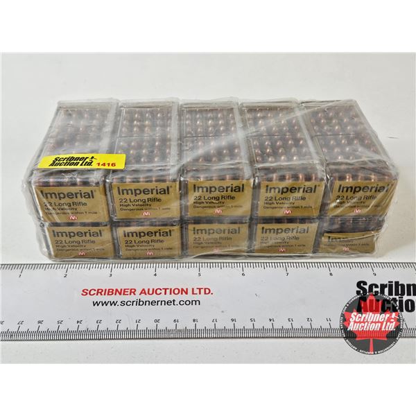 AMMO : IVI Imperial : 22LR : High Velocity (500 Rnds TOTAL)