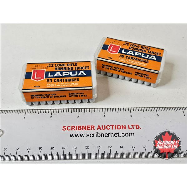 AMMO : Vintage Lapua Running Target : 22LR (100 Rnds TOTAL)