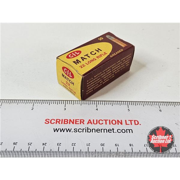 AMMO : Vintage CIL Match : 22LR (50 Rnds TOTAL)