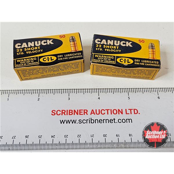 AMMO : Vintage CIL Canuck : 22 Short : Standard Velocity (100 Rnds TOTAL)
