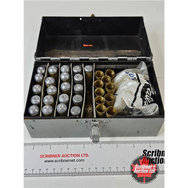 AMMO : 577 Snider (21 Rnds TOTAL) : c/w Brass : Bullets & Metal Box