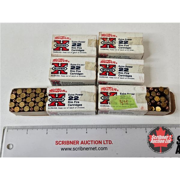AMMO : Vintage Western Super-X : 22LR (37gr : HP) (294 Rnds TOTAL)