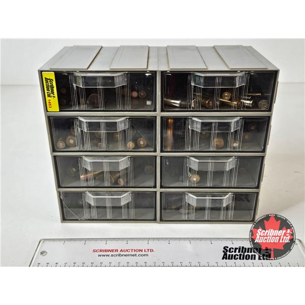 AMMO : Variety of Vintage Collectible Cartridges (145 Rnds TOTAL) : c/w Grey Organizer