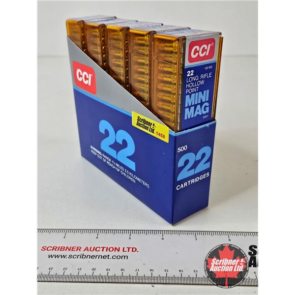 AMMO : Vintage CCI Mini-Mag : 22LR (HP) (500 Rnds TOTAL) : c/w Display Box
