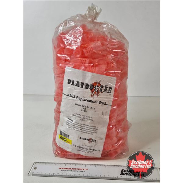 WADS : Claybuster : 12ga : 12S3 Replacement Wads (500 Count TOTAL)