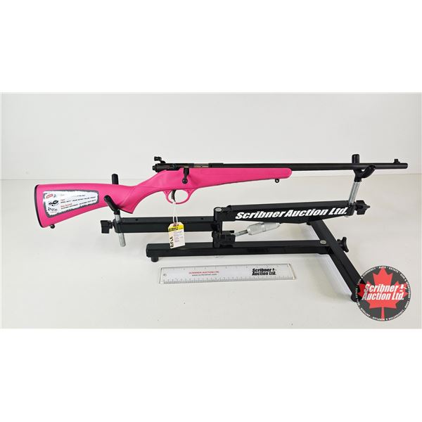 RIFLE: Savage Rascal : 22 S/L/LR : Single Shot : Bolt Action : Pink Synthetic Stock