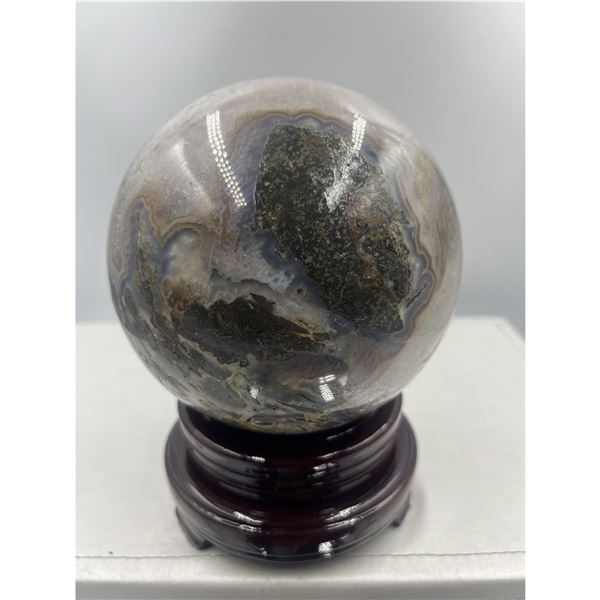 20 INCH CIRCUMFERENCE AMETHYST SPHERE FROM BRAZIL