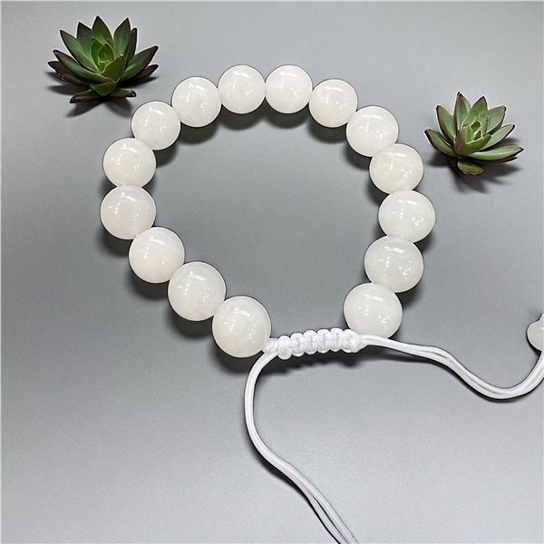 White Calcite Bracelet 12 mm