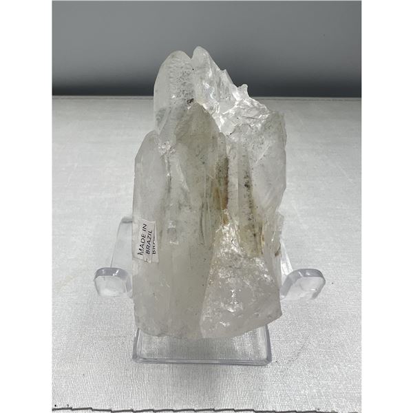 3 inch Clear Quartz Cluster with Mose Inclusion