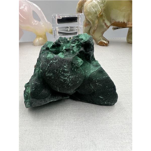 3.0 INCH VELVET BUBBLE MALACHITE SPECIMEN