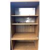 Image 10 : Three-Piece Oak Veneer Wall Unit with Glass Doors and Shelves