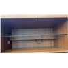 Image 7 : Three-Piece Oak Veneer Wall Unit with Glass Doors and Shelves