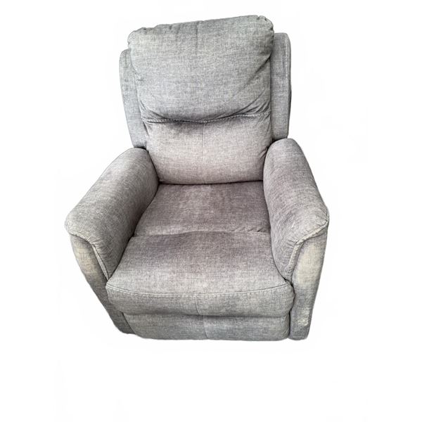 Grey Fabric Manual Recliner Armchair