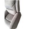 Image 2 : Grey Fabric Manual Recliner Armchair