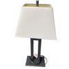 Image 3 : Modern Black Metal Table Lamps With Square Shades
