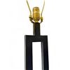 Image 6 : Modern Black Metal Table Lamps With Square Shades