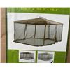 Image 3 : Cadiz Market Umbrella With Net, 270 cm, Ash Colour