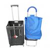 Image 1 : Olympia Pack-N-Roll Cart and Blue Shopping Trolley