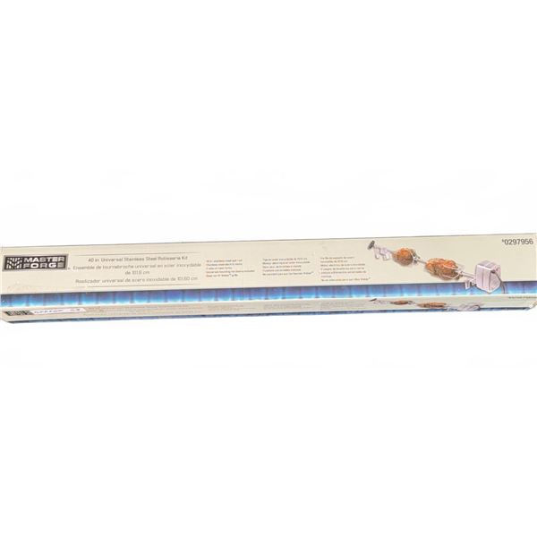 Master Forge 40 in. Universal Stainless Steel Rotisserie Kit