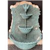 Image 1 : Three-Tier Wall Fountain with Bird Motif, Cast Composition