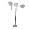 Image 2 : Modern 3-Light Arc Floor Lamp with Crystal Shades and Marble Base