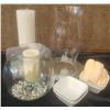 Image 1 : Candle Holder Set with 10 Strawberry Street Bowls, Towels, Vases, Beads and Candles