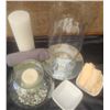 Image 2 : Candle Holder Set with 10 Strawberry Street Bowls, Towels, Vases, Beads and Candles