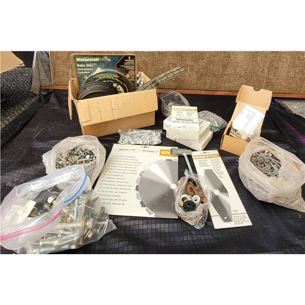 Stihl Saw Blades, Chains, Mastercraft Robo Disc and Hardware