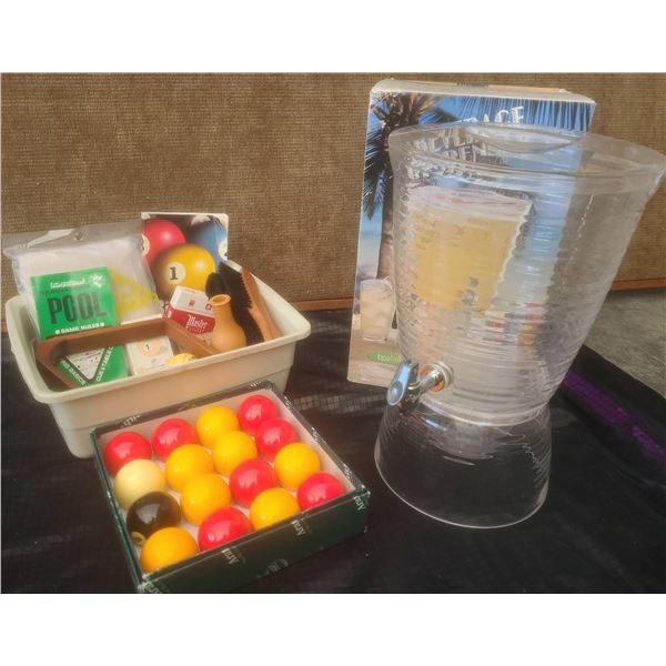 Pool Table Accessories Set With Billiard Balls and Accessories