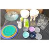 Image 1 : Pyrex Nesting Glass Bowls, Lidded Bowls, Drinking Glasses, Angels, Tools