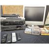 Image 1 : Panasonic VIERA Monitor, Sony DVD Players, JVC VHS Player, Remotes, 18 CD'S