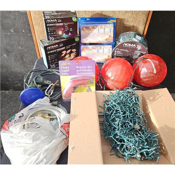 Christmas Lights, NOMA and GE Sets, Light Keeper Pro And Accessories