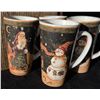 Image 11 : Hallmark Snowman Plate, 4 Mugs, Glass Pieces, Reindeer Shakers