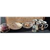 Image 1 : Hallmark Snowman Plate, 4 Mugs, Glass Pieces, Reindeer Shakers
