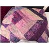 Image 2 : Blanket Lot: Electric Warming Blanket (No Cord), Crochet Throw, Quilt