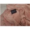 Image 9 : Soft Pink Bedding, Sheets Likely Double or Queen, Plush Dinosaur Wrap Blanket Included