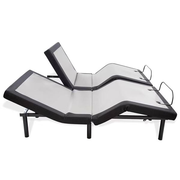 GhostBed Kingsize Split Adjustable Bedframes With Remotes, Hardware and Twin Mattresses
