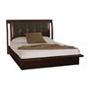 Image 1 : Queen Tribecca Platform Bed with Foot Rail, Head Board and Mattress by American Drew Furniture