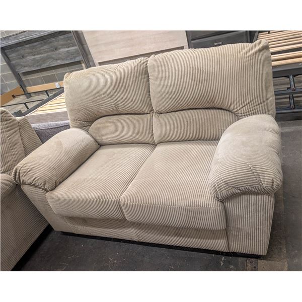ONSITE: ASHLEY SIMPLEJOY LOVESEAT SAND COLOR