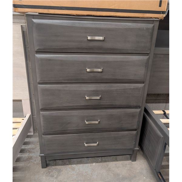 ONSITE: ASHLEY GREY CAITBROOK 5 DRAWER CHEST