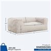 Image 3 : ONSITE: REDD TAUPE BEAN BAG SOFA