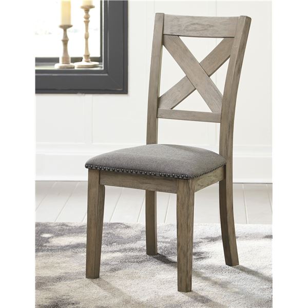 ONSITE: ASHLEY ALDWIN GREY DINING SIDE CHAIR