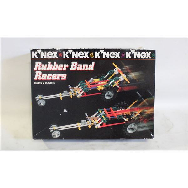 VINTAGE K'NEX RUBBER BAND RACERS SET