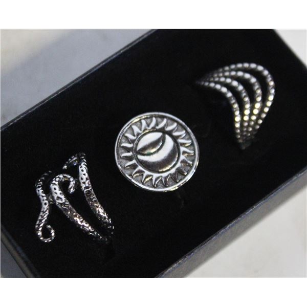 NEW 3PCS/SET RING SET SZ8
