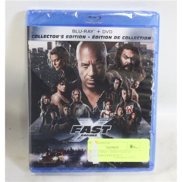NEW BLU-RAY + DVD "FAST X" COLLECTOR'S EDITION 2