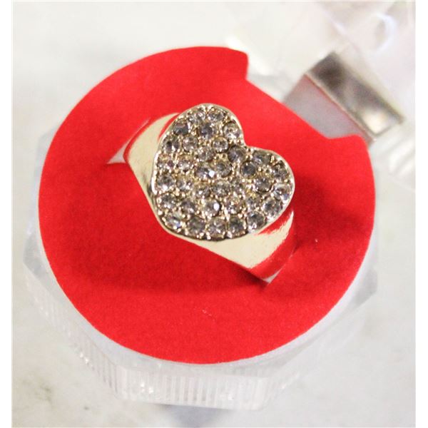 NEW HEART SHAPE RING SZ7
