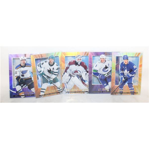 5 SKYBOX E-X 2000 HOCKEY INSERT CARDS